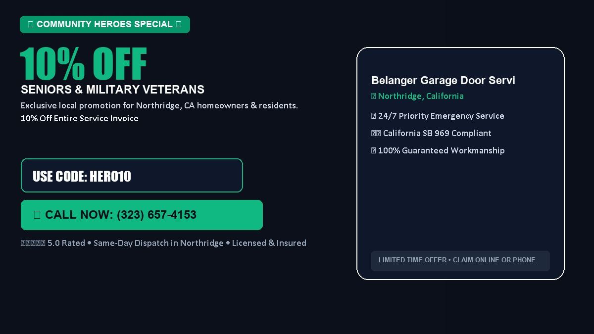 Belanger Garage Door Service 10% OFF Seniors & Military Veterans